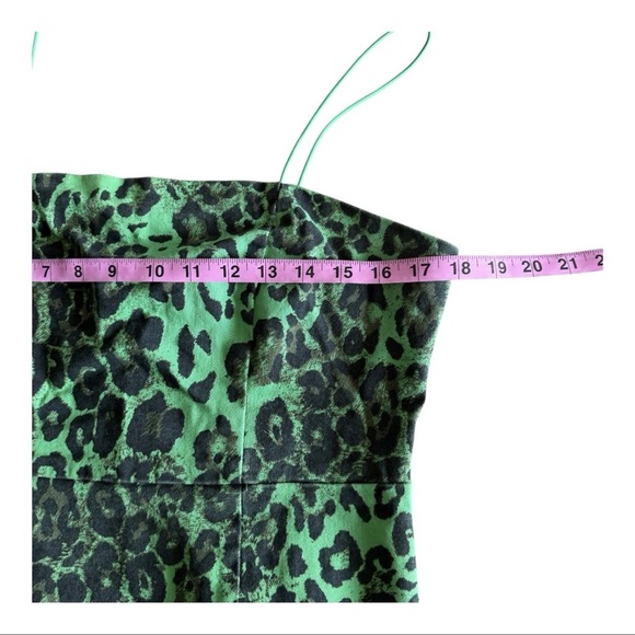 Valfre Green and Black Fitted Sleeveless Camisole Mini Dress - Picture 9 of 9